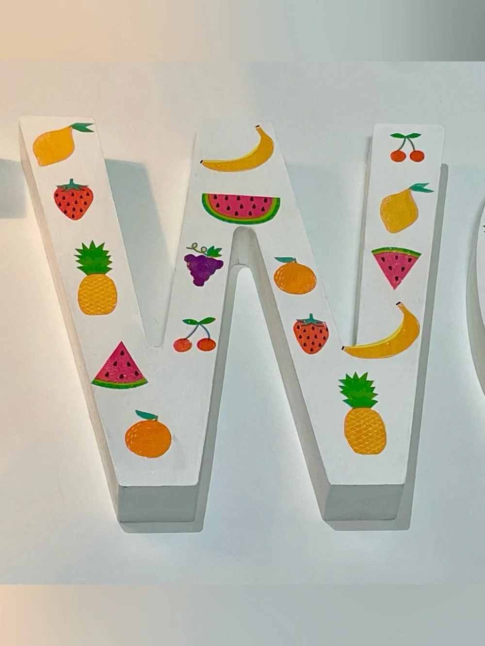 “Twotti Frutti” TWO Birthday Letters, 2nd Birthday, Party Decor